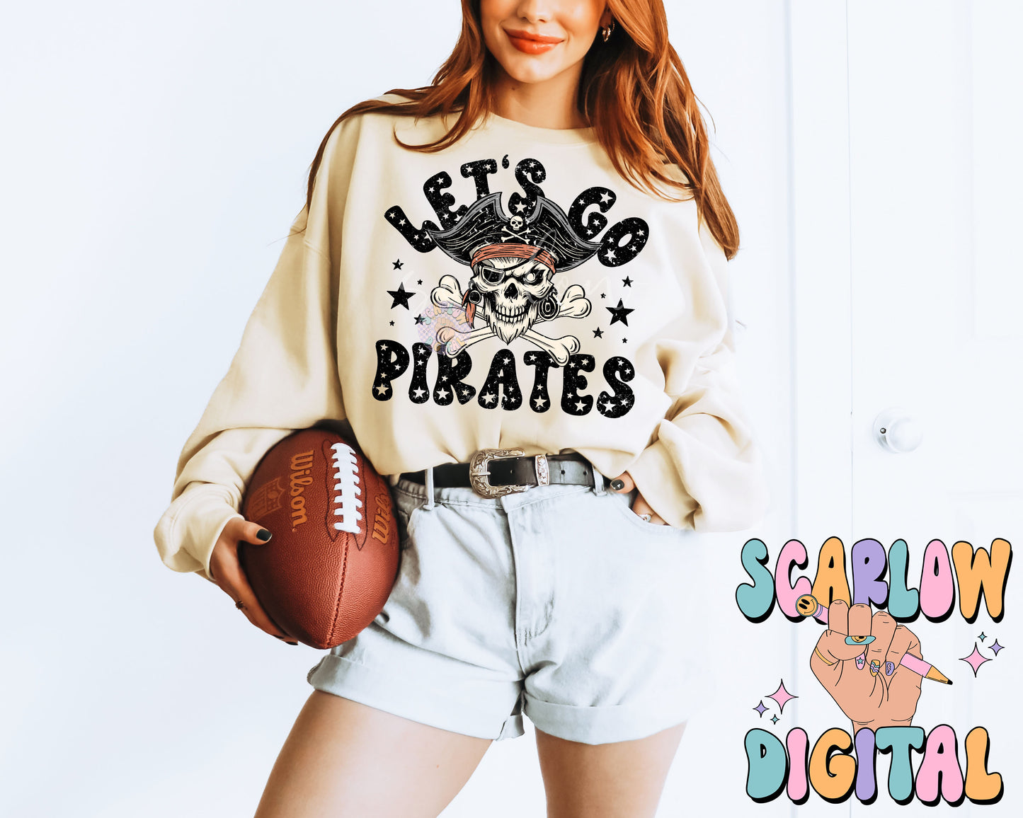 Pirates PNG Digital Design Download, sports mascot png, football png, baseball png, retro png, trendy png, sports tshirt designs, school png