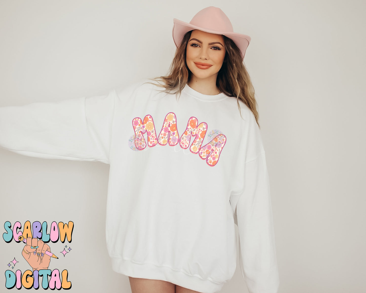 Floral Mama PNG Digital Design