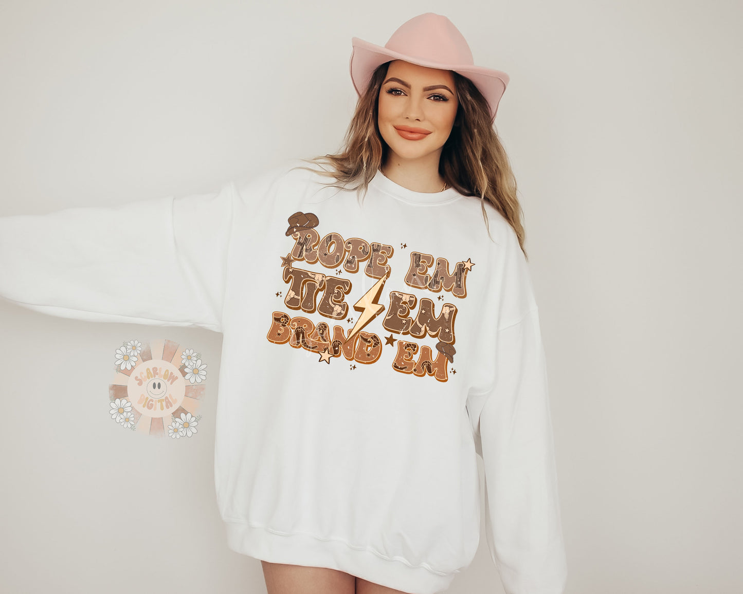 Rope Em, Tie Em, Brand Em PNG