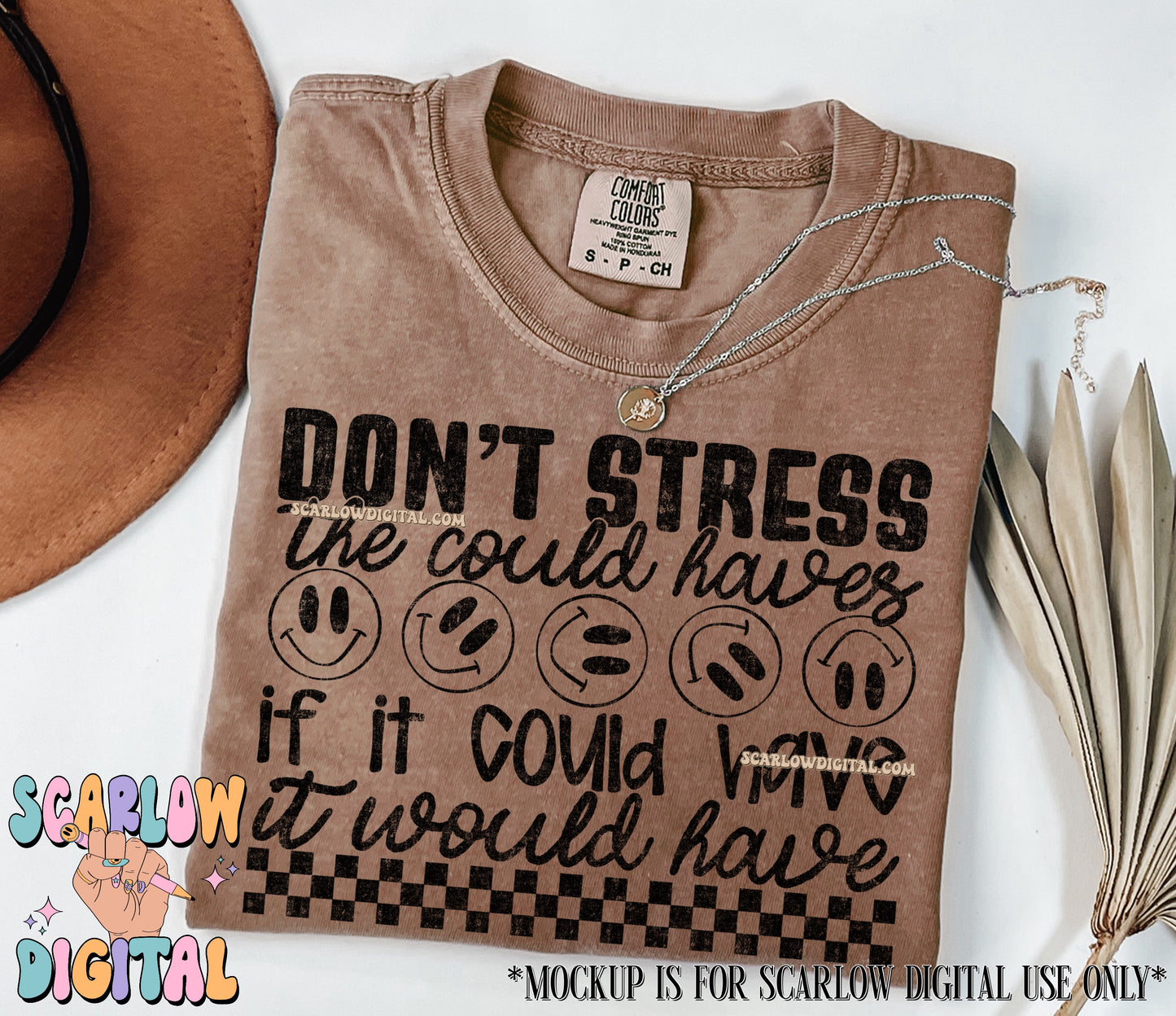 Don't Stress the Could Haves PNG Digital Design