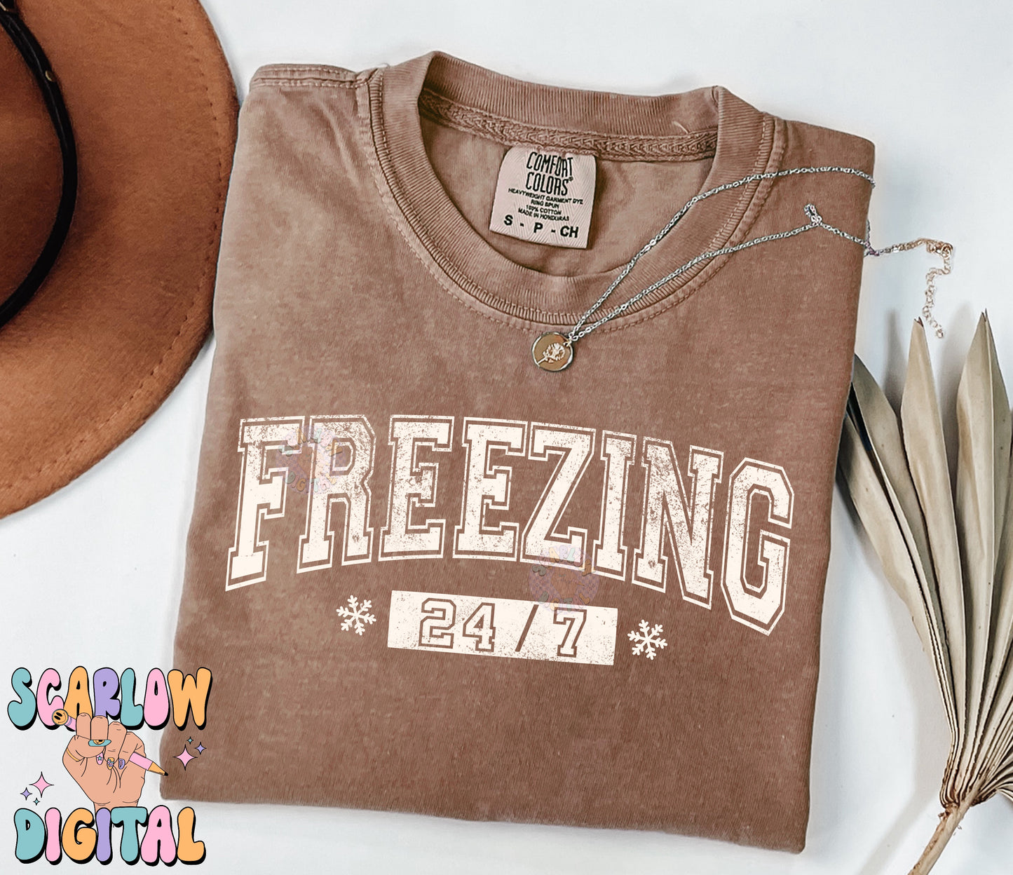 Freezing 24/7 PNG Digital Design