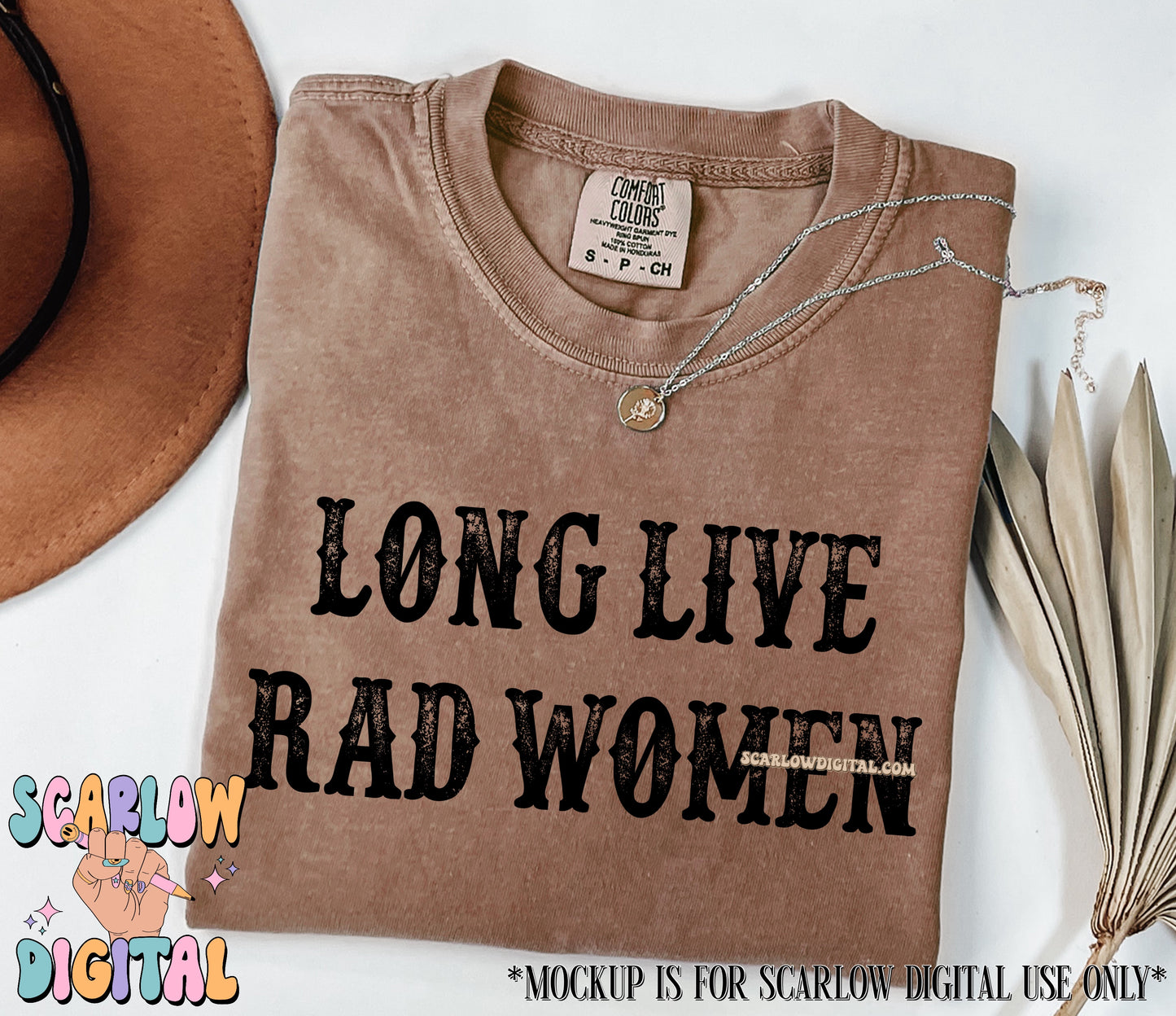 Long Live Rad Women PNG Digital Design