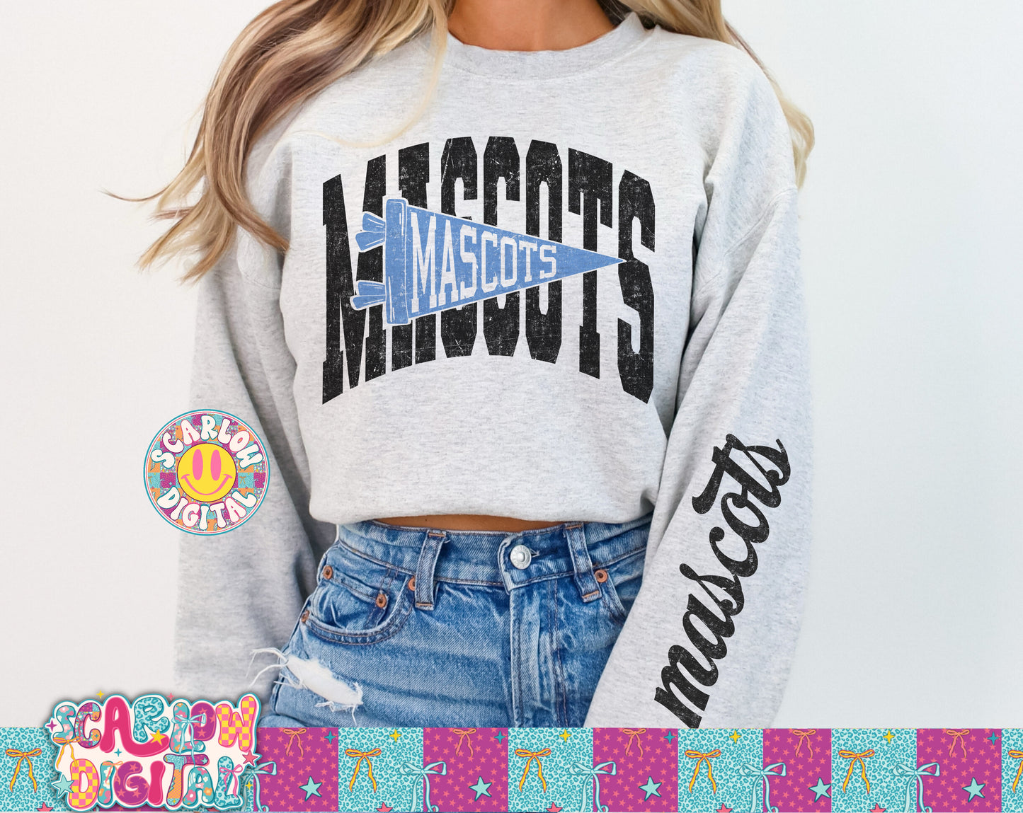 Light Blue Mascot Custom Design - REVIEW DESCRIPTION BEFORE PURCHASING