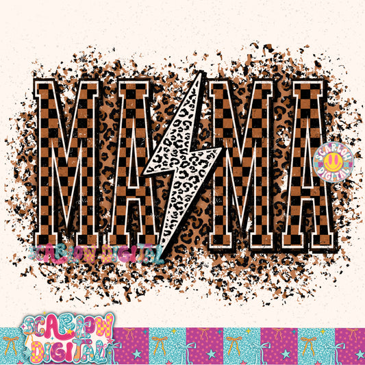 Leopard Mama PNG Digital Design