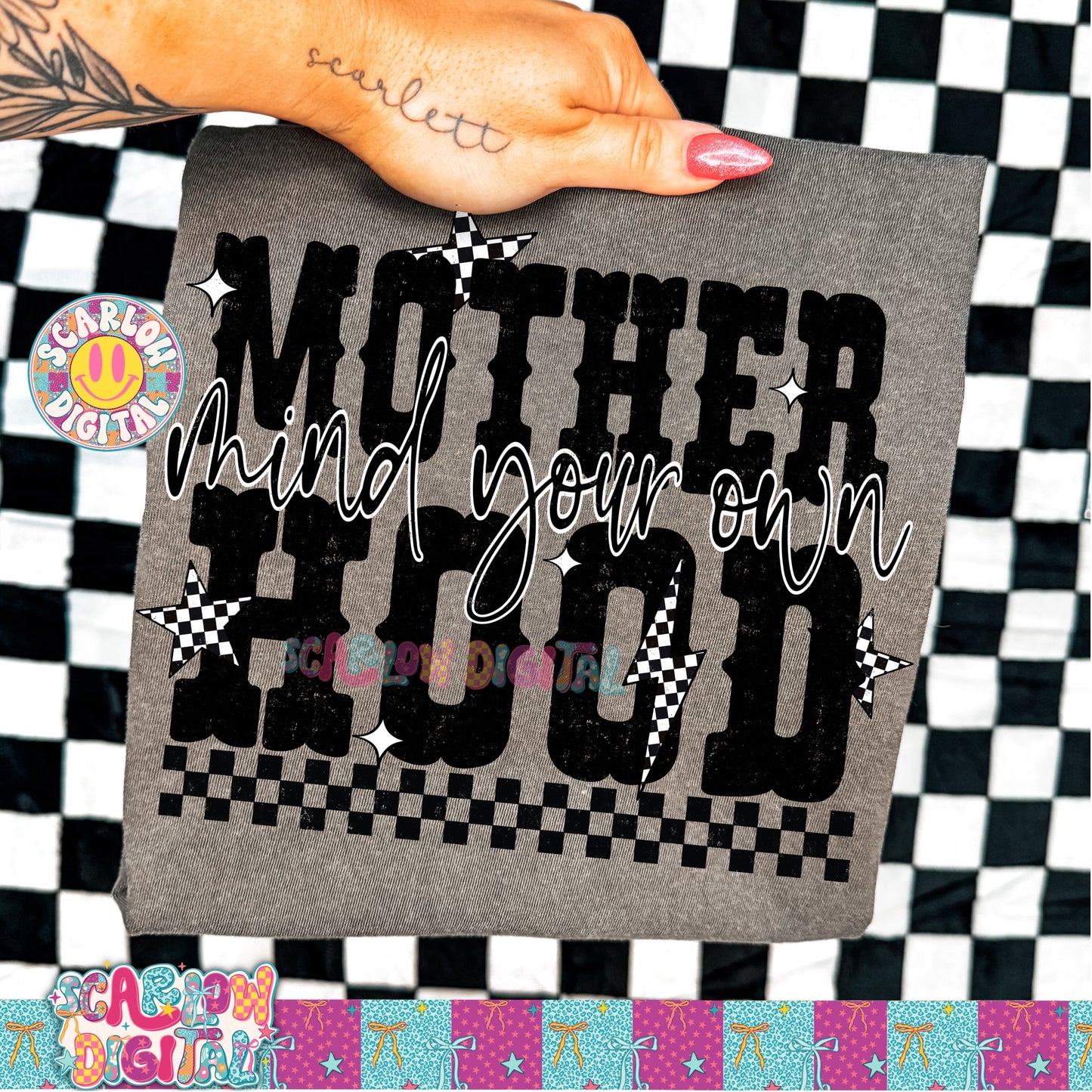 Mind Your Own Motherhood PNG Digital Design
