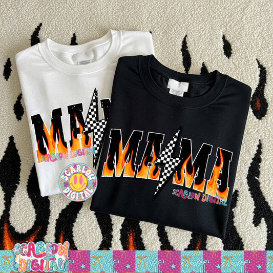 Mama Flames PNG Digital Design