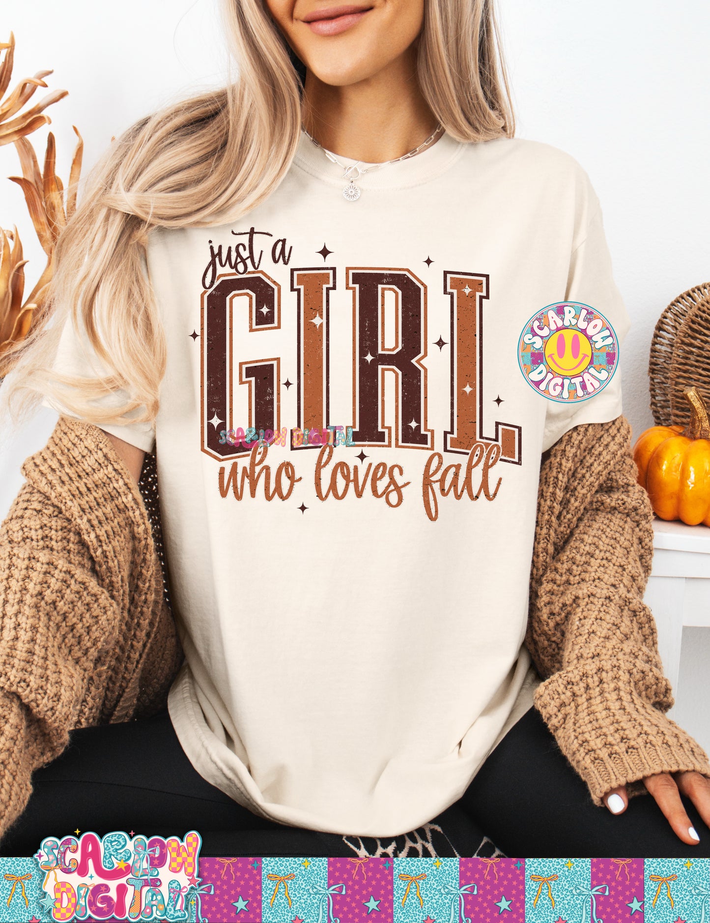 Just a Girl Who Loves Fall PNG Digital Design