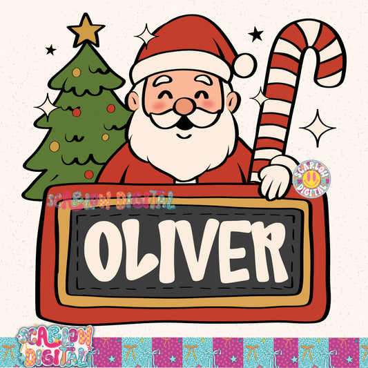Add Your Own Name Christmas PNG Digital Design