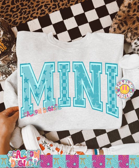 Blue Mini PNG Digital Design