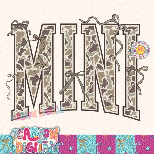 Camo Mini PNG Digital Design