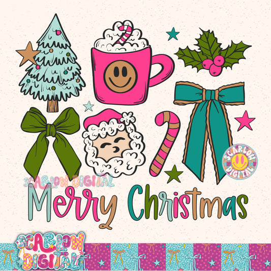 Merry Christmas PNG Digital Design