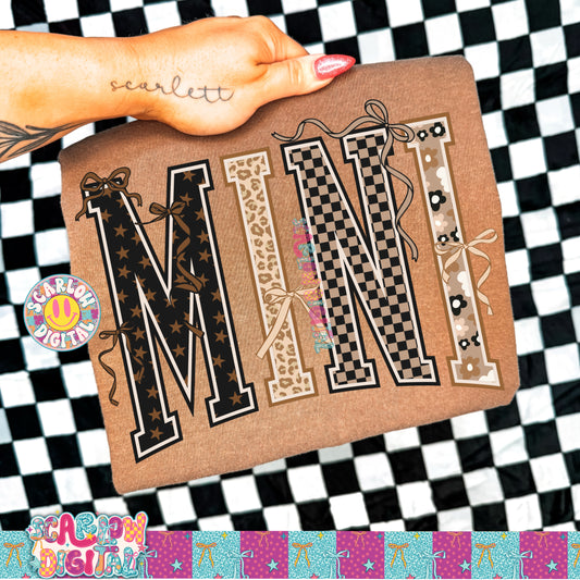 Leopard Mini with Bows PNG Digital Design