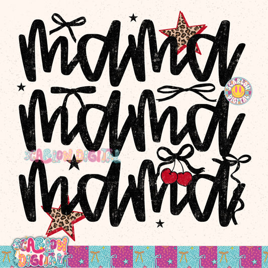 Cherry Mama PNG Digital Design