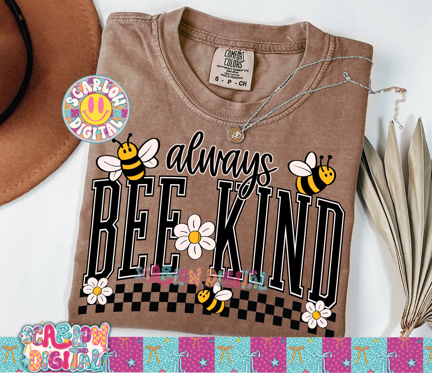 Always Bee Kind PNG Digital Design