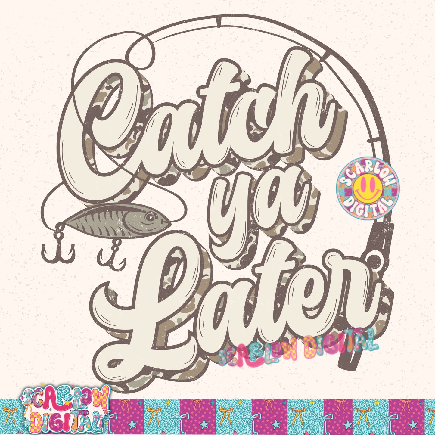 Catch Ya Later PNG Digital Design