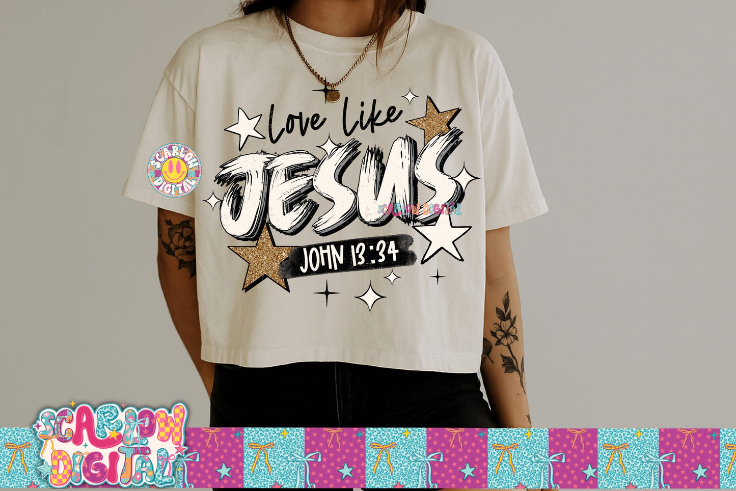 Love Like Jesus PNG Digital Design