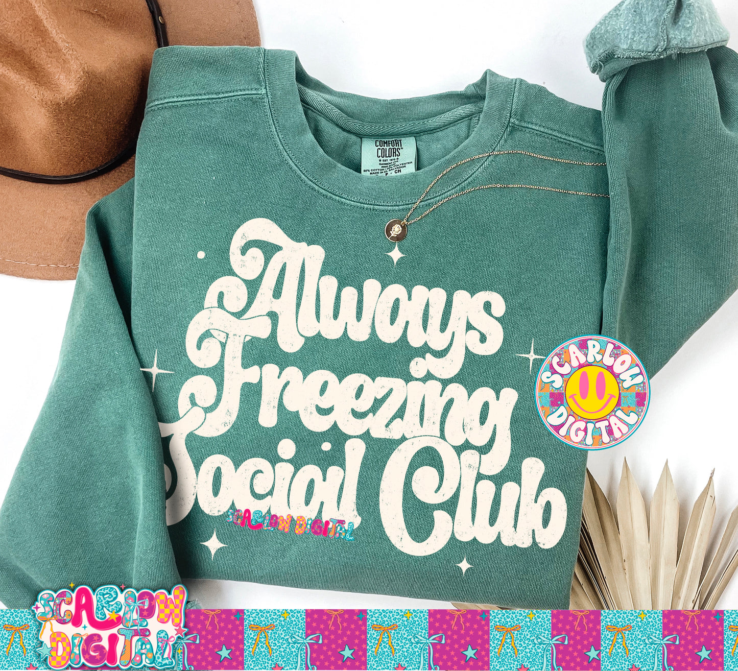 Always Freezing Social Club PNG Digital Design