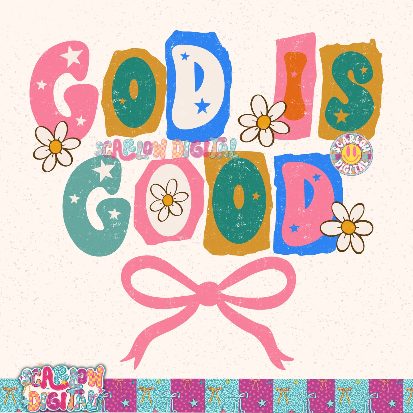 God is Good PNG Digital Design