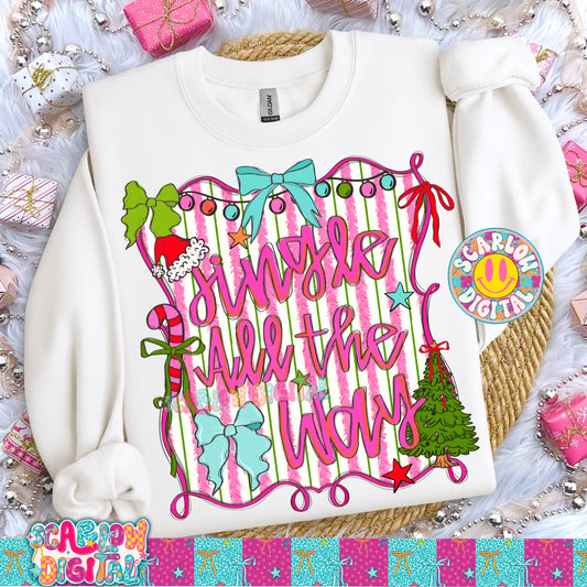 Jingle All the Way PNG Digital Design