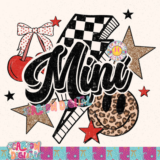 Cherry Mini Collage PNG Digital Design