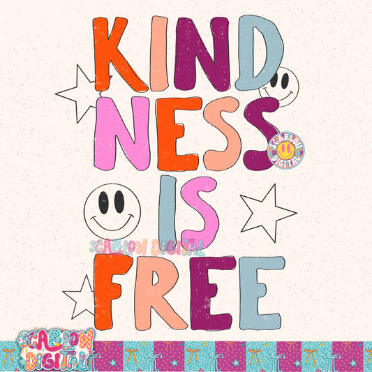 Kindness is Free PNG Digital Design