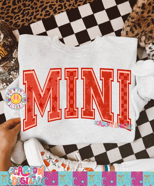 Red Mini PNG Digital Design