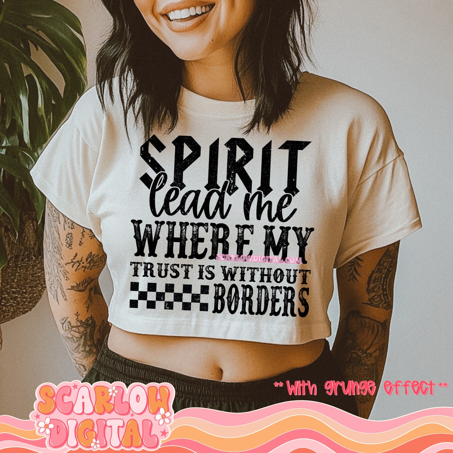 Spirit Lead Me PNG Digital Design