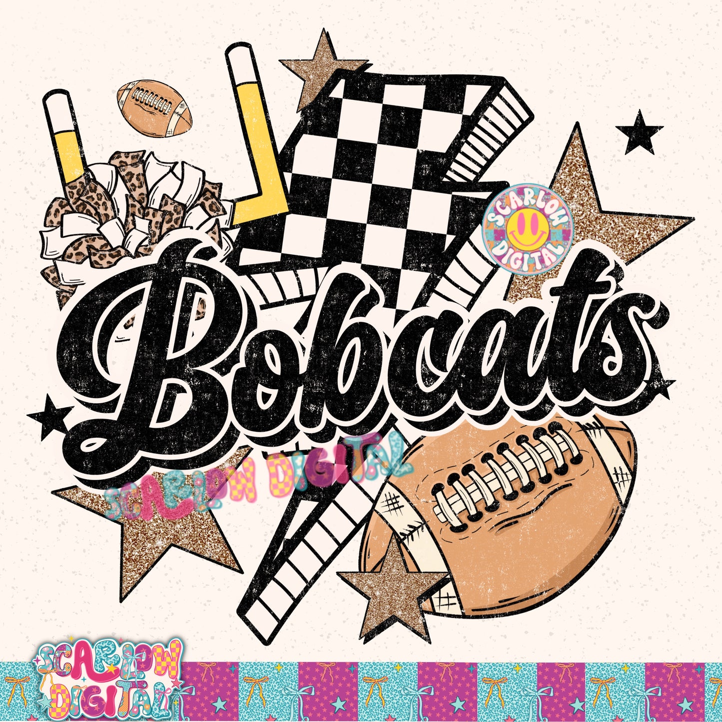 Bobcats PNG Digital Design