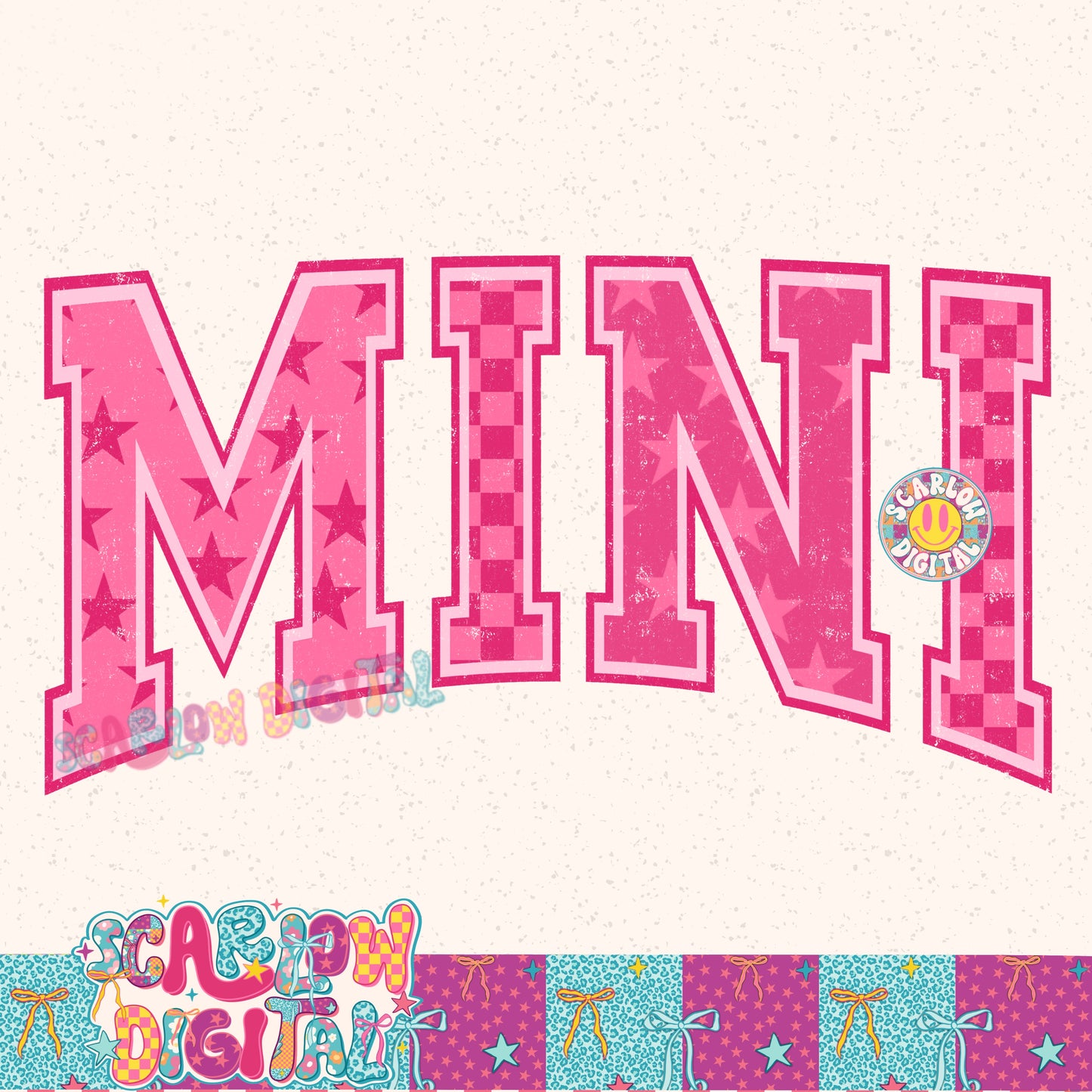 Pink Mini PNG Digital Design