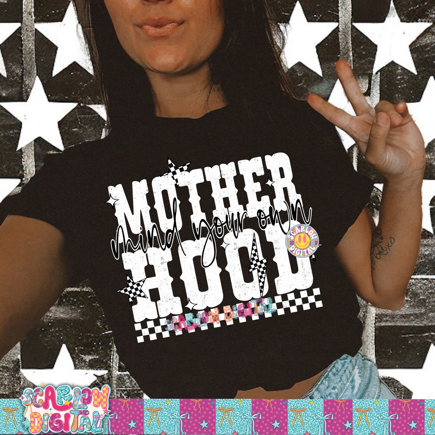 Mind Your Own Motherhood PNG Digital Design