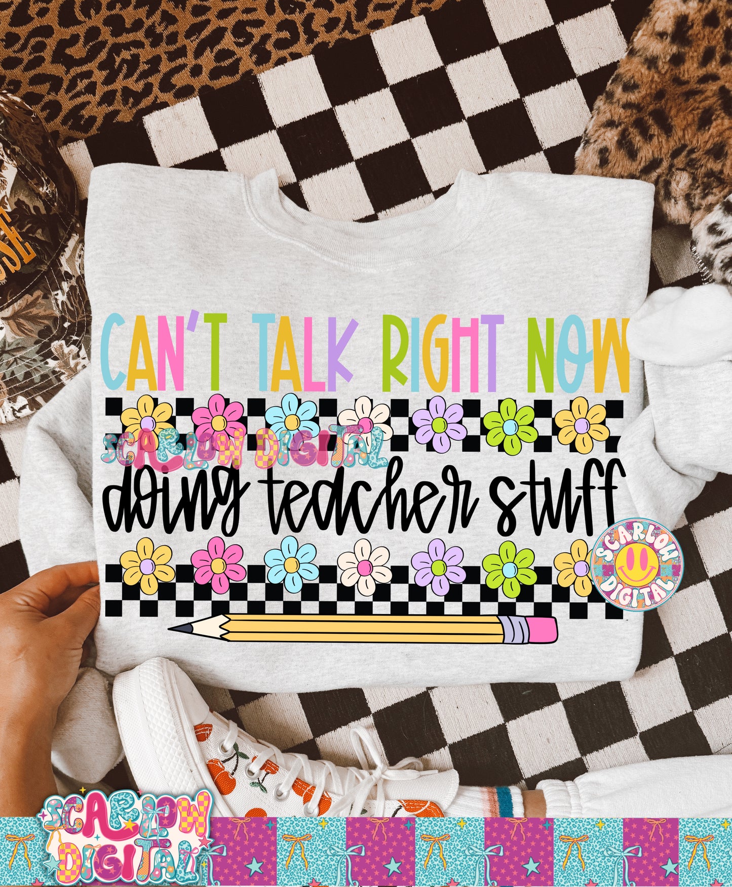 Can't Talk Right Now Doing Teacher Stuff PNG Digital Design