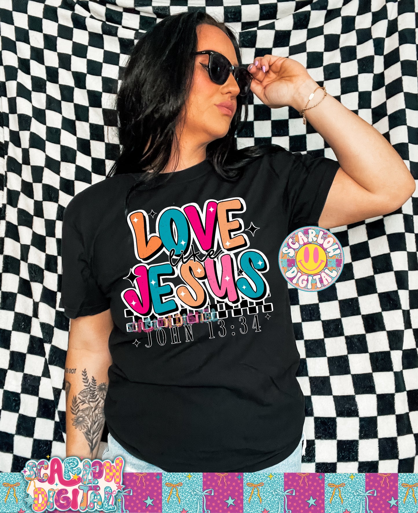 Love Like Jesus PNG Digital Design