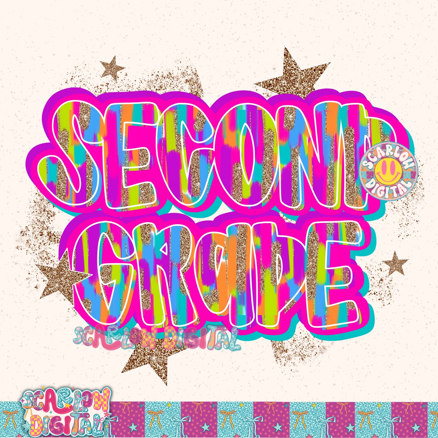 Second Grade PNG Digital Design