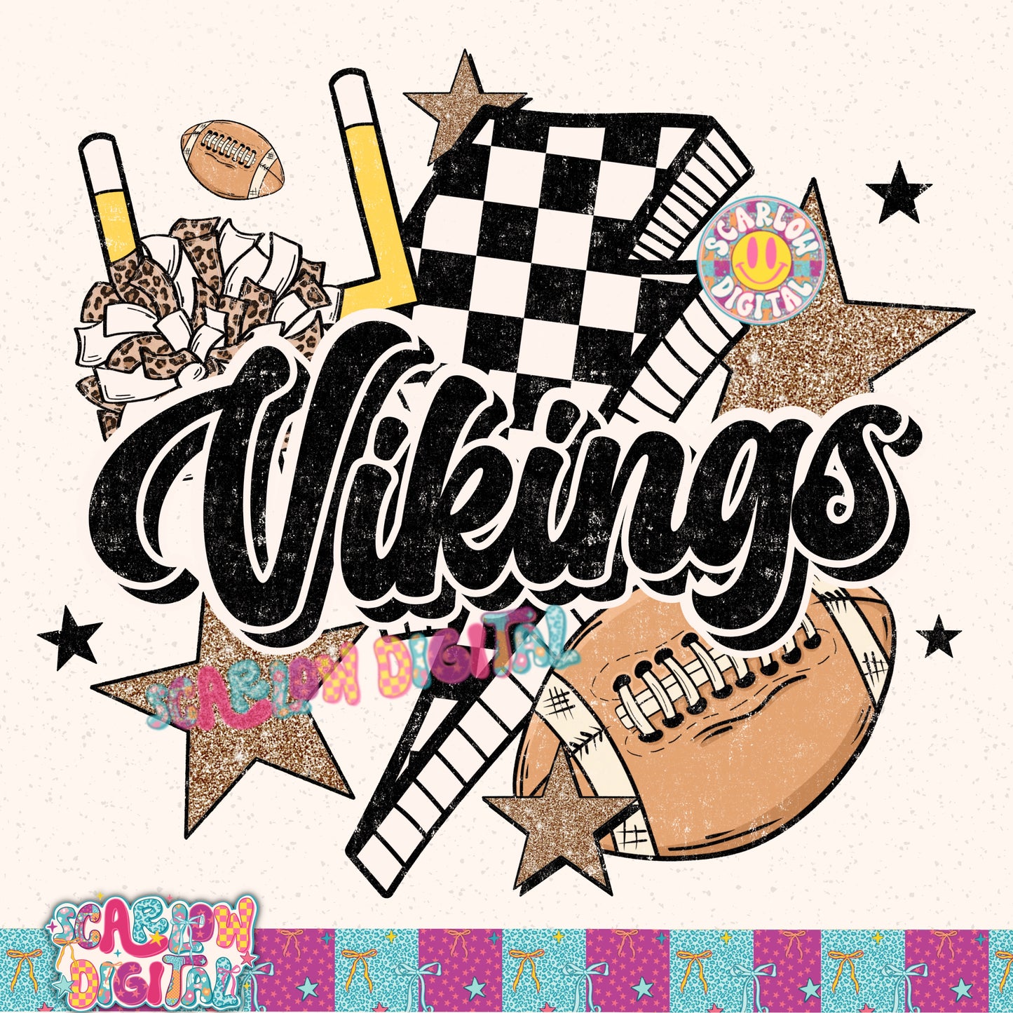 Vikings PNG Digital Design