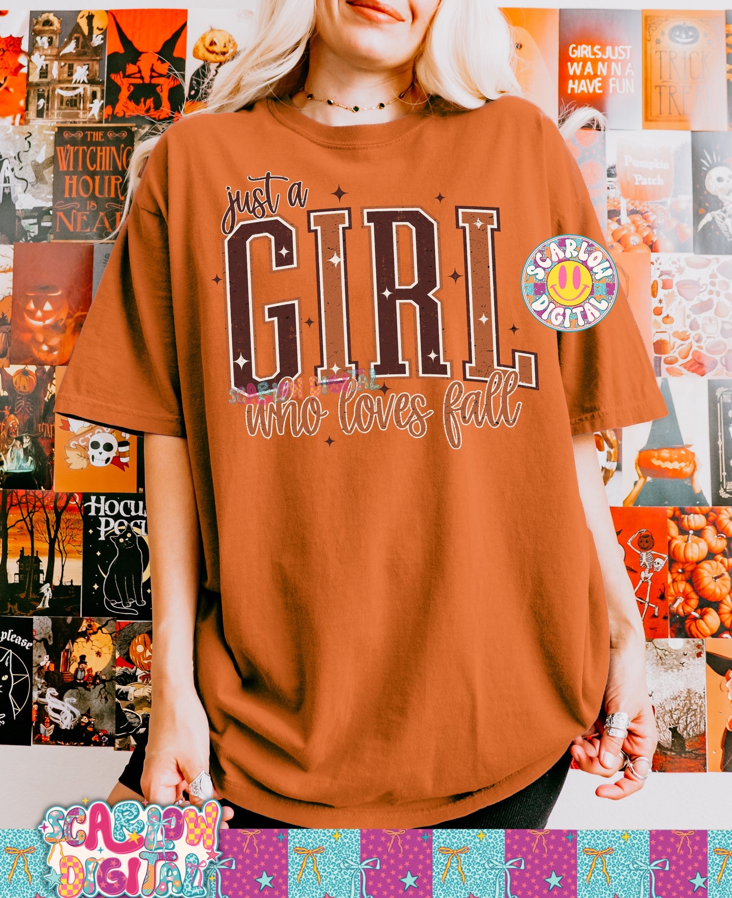 Just a Girl Who Loves Fall PNG Digital Design