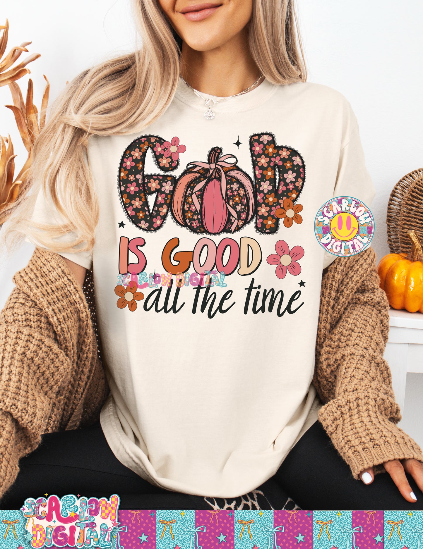 God is Good All the Time PNG Digital Design
