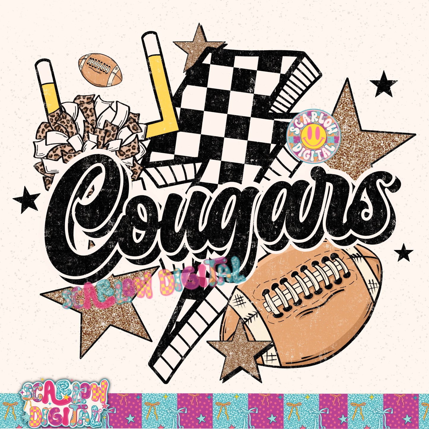 Cougars PNG Digital Design