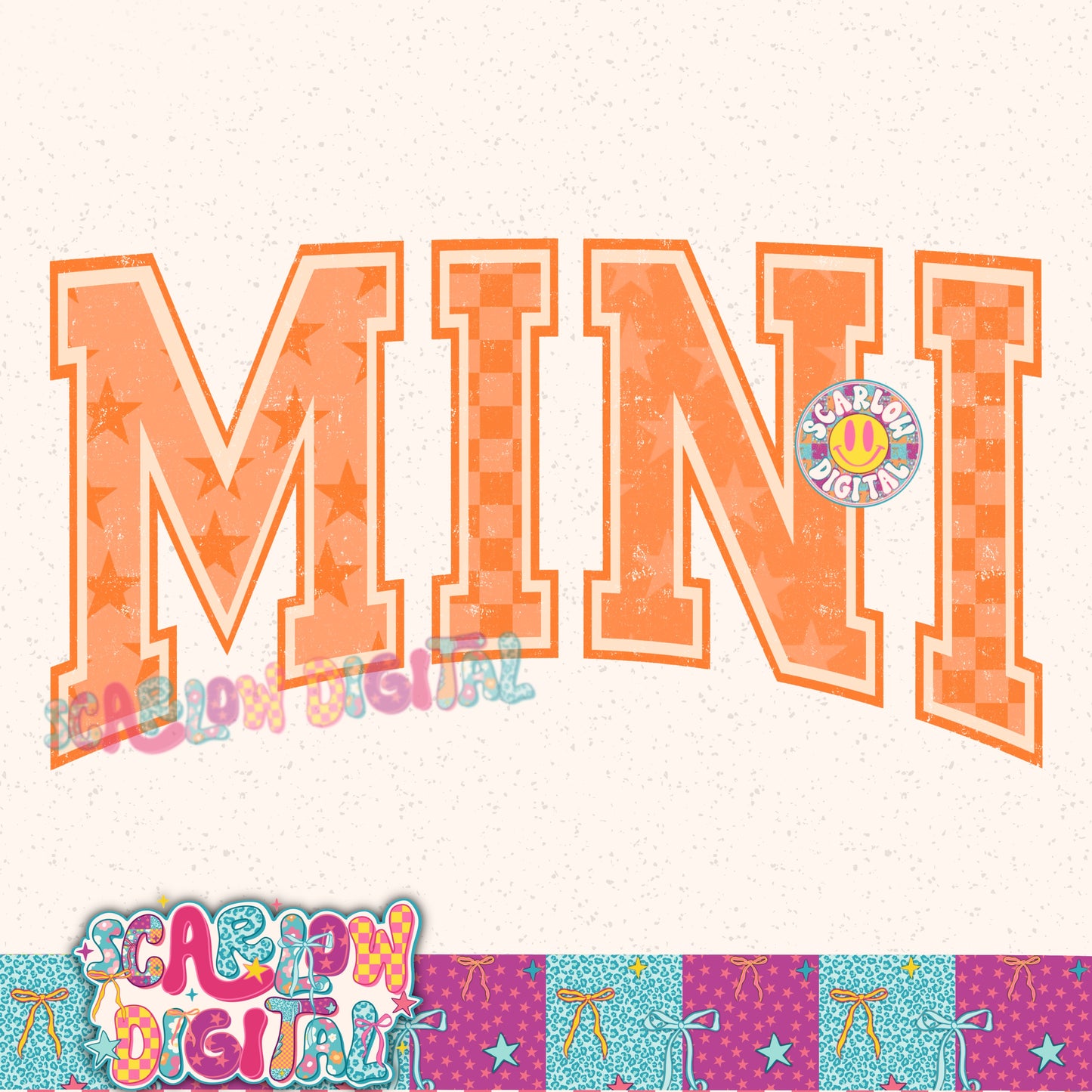 Orange Mini PNG Digital Design