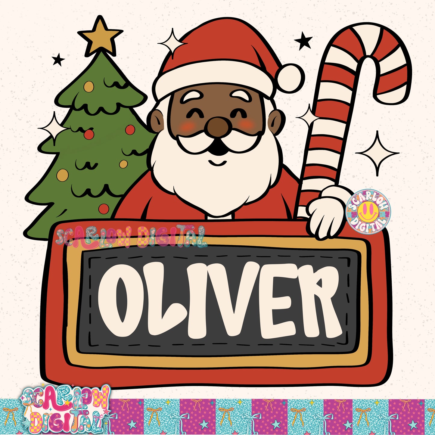 Add Your Own Name Christmas PNG Digital Design