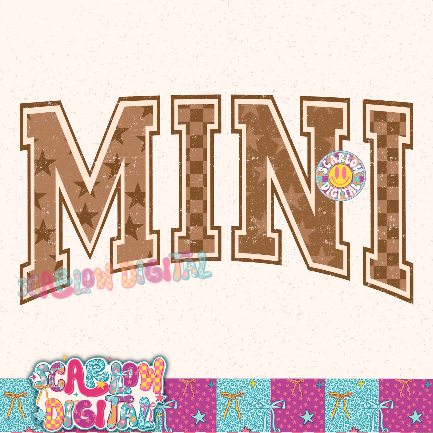 Brown Mini PNG Digital Design