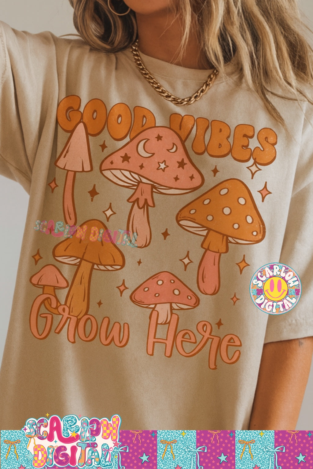 Good Vibes Grow Here PNG Digital Design
