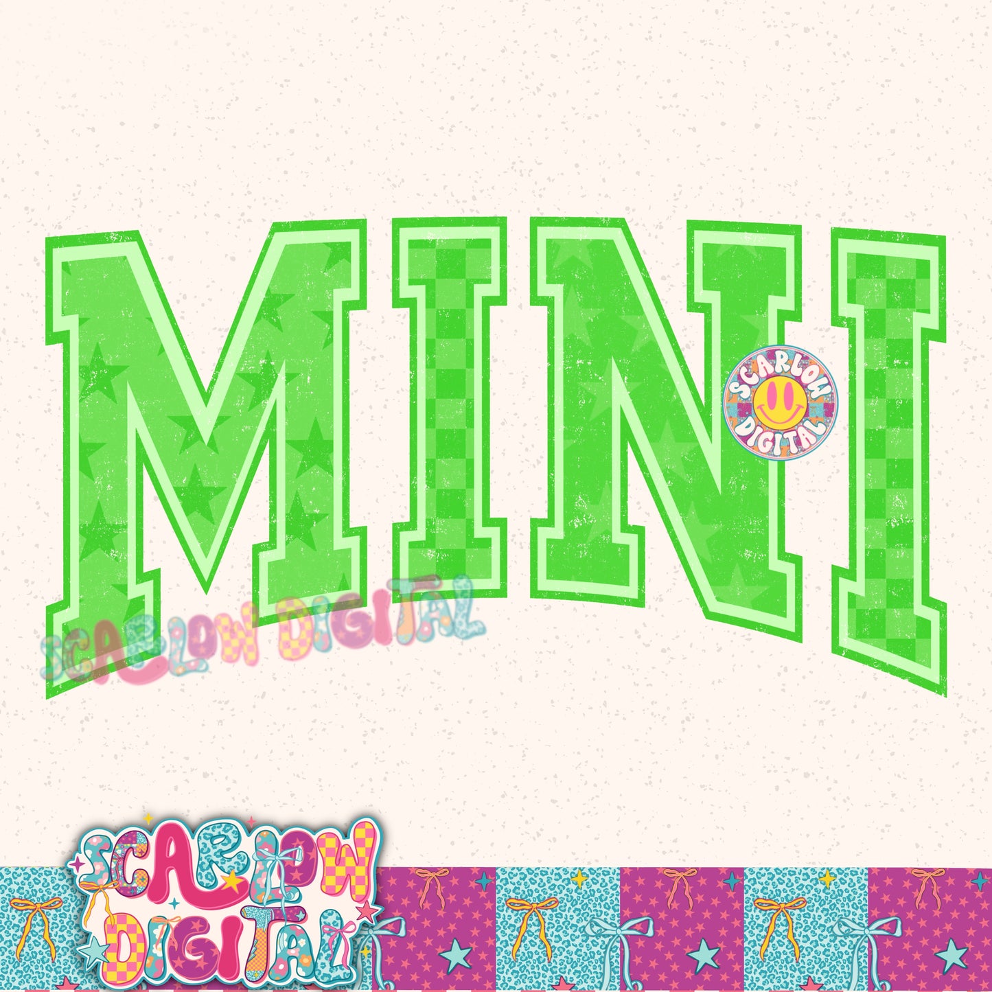 Green Mini PNG Digital Design