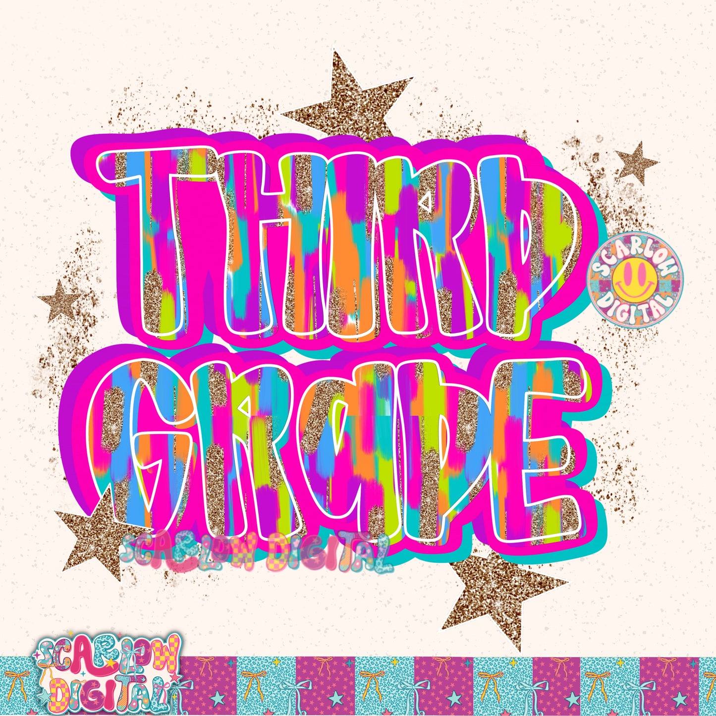 Third Grade PNG Digital Design