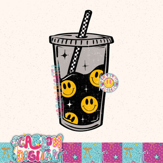 Happy Coffee POCKET PNG Digital Design