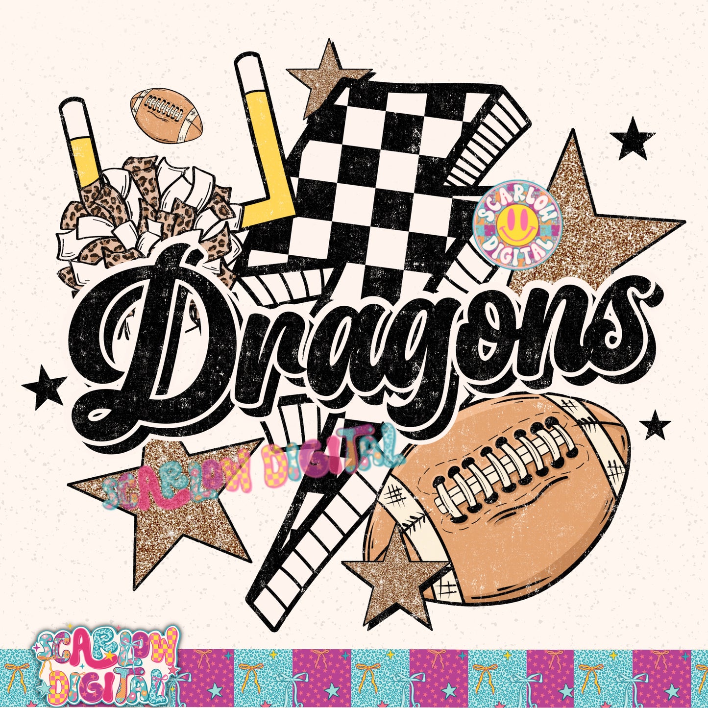 Dragons PNG Digital Design