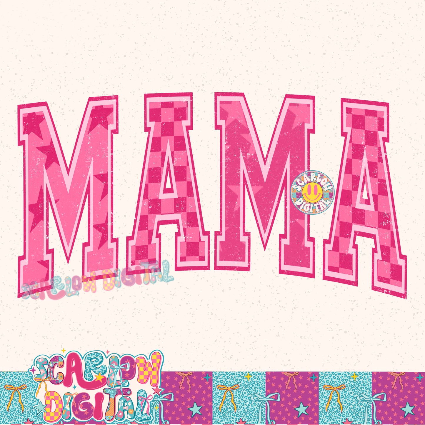Pink Mama PNG Digital Design