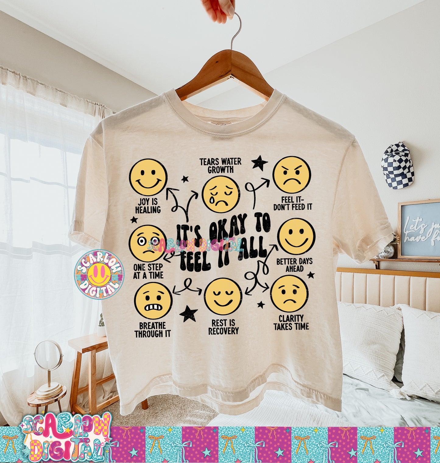 It's Okay to Feel it All PNG Digital Design