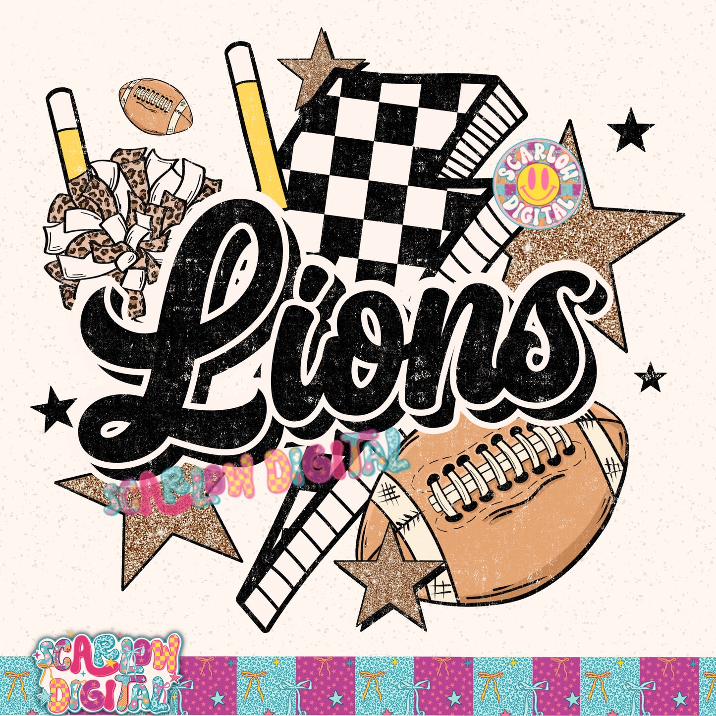 Lions PNG Digital Design