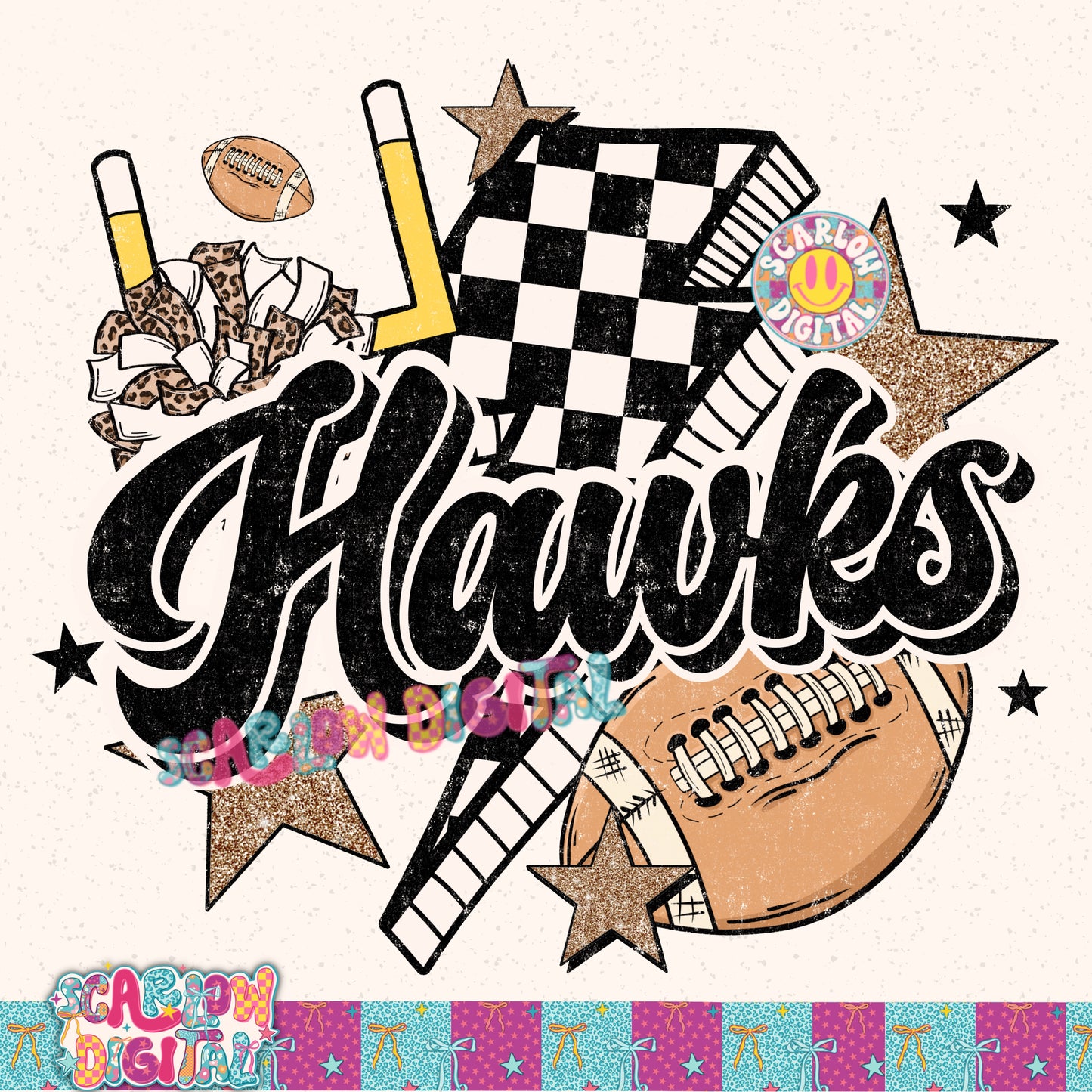 Hawks PNG Digital Design