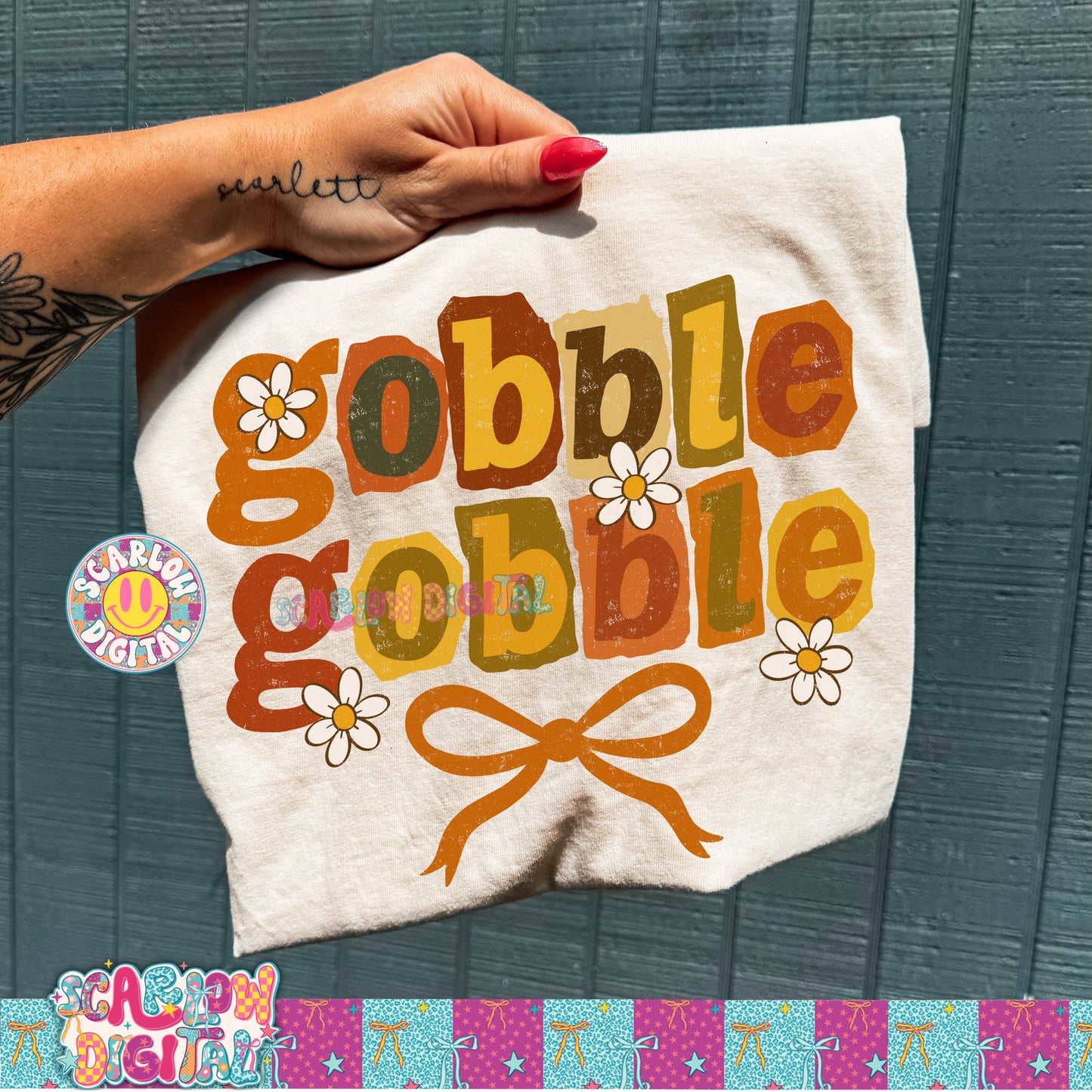 Gobble Gobble PNG Digital Design